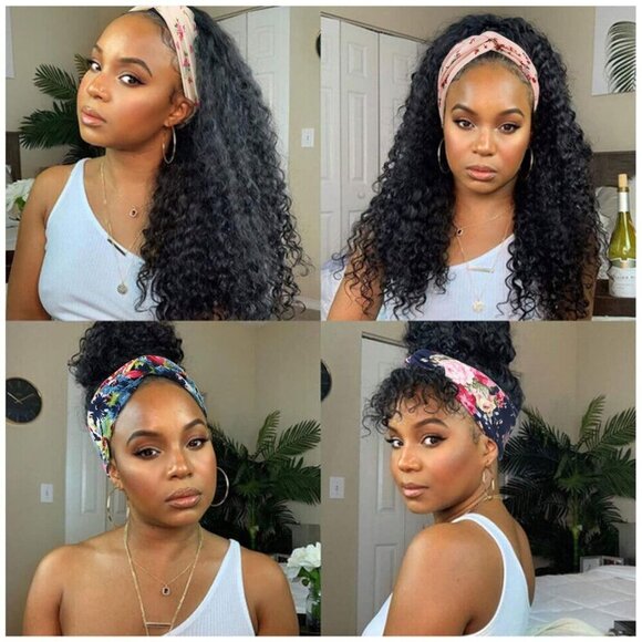 4 Pack Boho Cotton Non-Slip Headbands for Women Girls Yoga Workout Running Knott - Picture 3 of 9